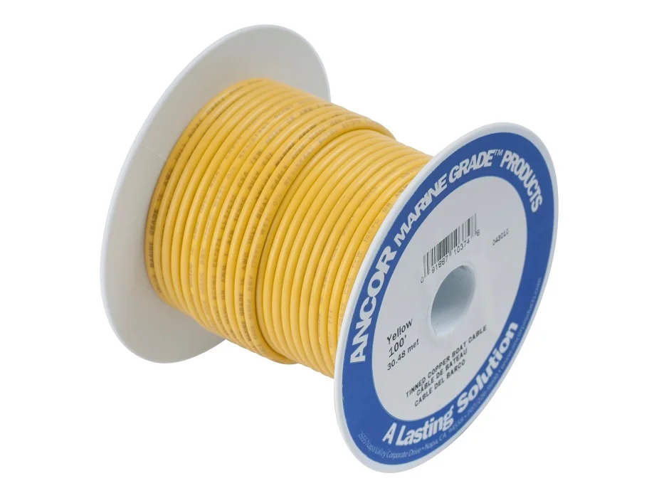 Ancor #10 Yellow 250ft Spool Tinned Copper