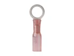 Ancor 22-18 5/16 Ring Terminal Heat Shrink Red 25 Pack