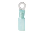 Ancor 16-14 #8 Ring Terminal Heat Shrink Blue 25 Pack
