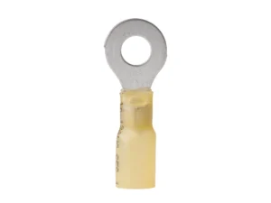 Ancor 12-10 1/4 Ring Terminal Heat Shrink Yellow 100 pack