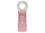 Ancor 8AWG 1/4 Ring Terminal heat Shrink Red 25 Pack