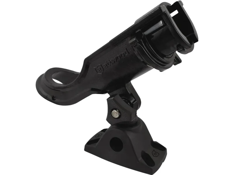 Attwood Heavy Duty Adjustable Bl;ack Rod Holder with Combo Mount
