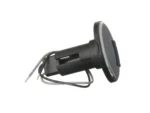 Attwood 910R Series Round Base 2-Pin Over Mold 306 Stainless Steel Black Cover