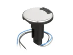 Attwood 910R Series Round Base 3-Pin Over Mold 306 Stainless Steel Black Cover