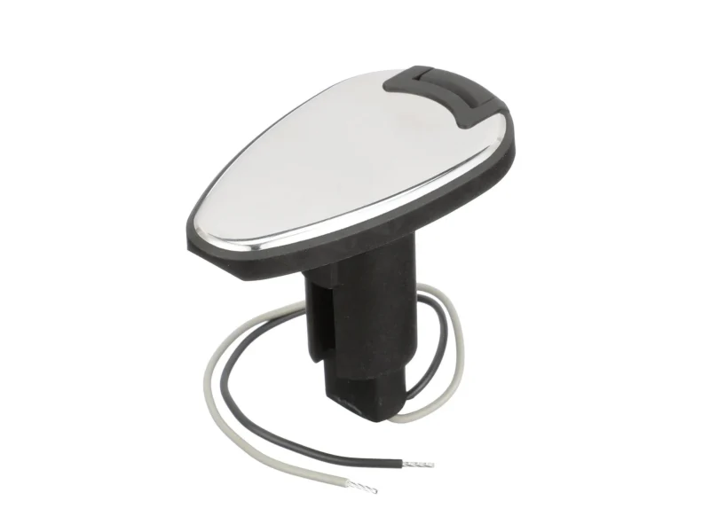 Attwood 910T Series Teardrop Base 2-Pin Over Mold 306 Stainless Steel Black Cover