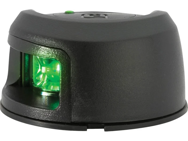 Attwood LightArmor Deck Mount LED Navigation Light 2NM Black Composite Green