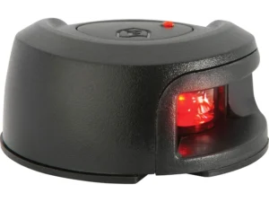 Attwood LightArmor Deck Mount LED Navigation Light 2NM Black Composite Red
