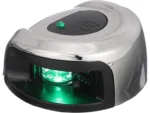 Attwood LightArmor Deck Mount LED Navigation Light 2NM Stainless Steel Green