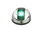 Attwood LightArmor Round LED Navigation Light 2NM Stainless Steel Green