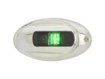 Attwood LightArmor Eliptical LED Navigation Light 2NM Stainless Steel Green
