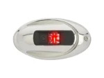 Attwood LightArmor Eliptical LED Navigation Light 2NM Stainless Steel Red
