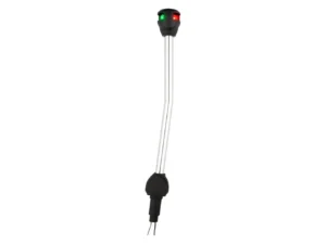 Attwood LightArmor Bi-Color 10in Angled Locking Collar Pole 2-Pin LED