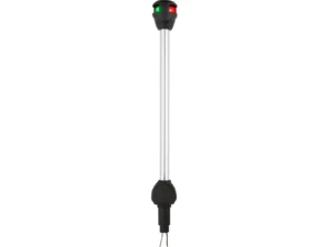 Attwood LightArmor Bi-Color 14in Straight Locking Collar Pole 3-Pin LED with Task Light