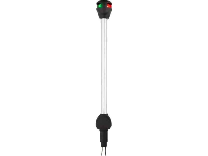 Attwood LightArmor Bi-Color 14in Straight Locking Collar Pole 3-Pin LED with Task Light