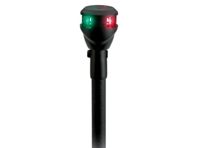 Attwood LightArmor Bi-Color 14in Straight Locking Collar Pole 3-Pin LED with Task Light