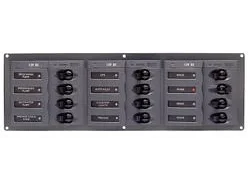 BEP 902NMH 12 Way DC Circuit Breaker Panel Horizontal