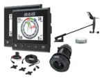 B&G Triton2 Speed/Depth/Wind Dual Display Wireless Package with DST10 and WS320