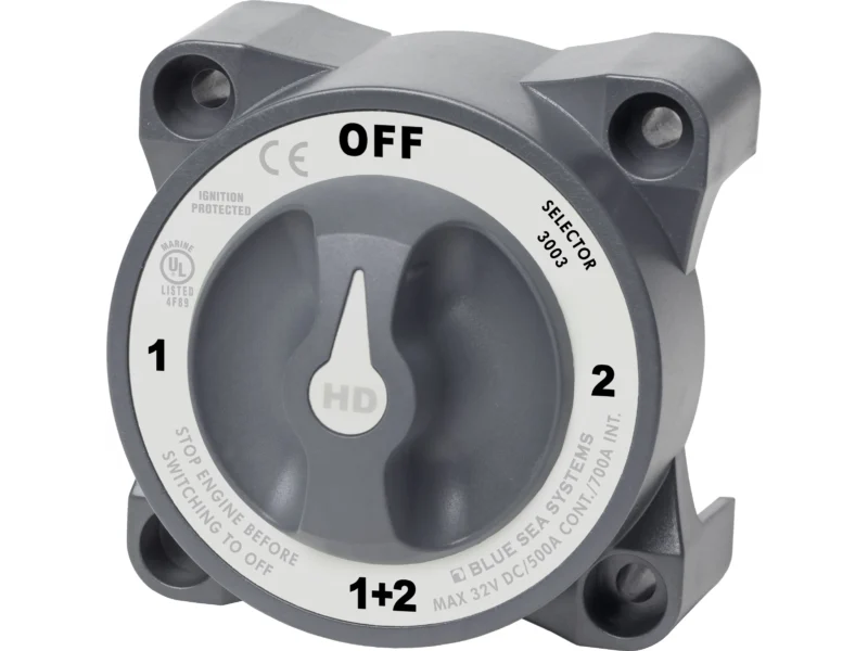 Blue Sea HD-Series Battery 4 Position 500A Alternator Field Disconnect