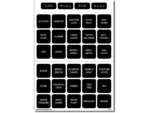Blue Sea 4215 Label Kit DC H2O 30 Square Black V1
