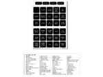 Blue Sea 4216 Label Kit DC H2O 60 Square Black