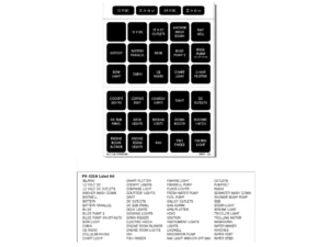 Blue Sea 4216 Label Kit DC H2O 60 Square Black