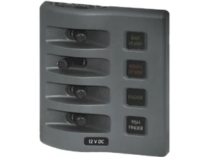 Blue Sea Weather Deck Panel 12v 4 Gang Fuse Panel