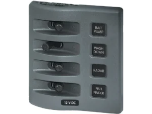 Blue Sea Weather Deck Panel 12v 4 Gang Switch Panel