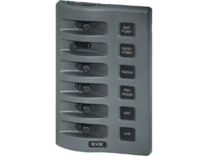 Blue Sea Weather Deck Panel 12v 6 Gang Switch Panel