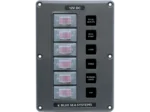 Blue Sea Water-Resistant 12V 6 Circuit Breaker Switch Panel