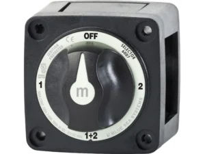 Blue Sea M-Series Battery Switch On/Off/On/Both with Knob Black