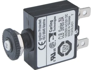 Blue Sea 25A Push Button Quick Connect Circuit Breaker