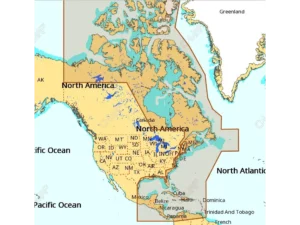 C-MAP NA-M033 Max MegaWide microSD Atlantic Coast, Gulf o Mexico and Caribbean
