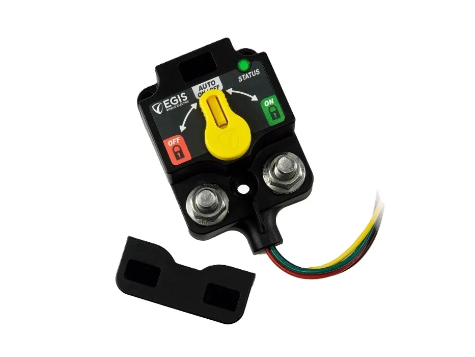 EGIS XD Single Remote Battery Switch with Knob Tinned Wires