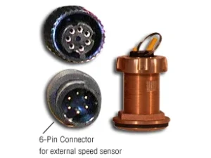 Furuno 235DT-MSE Low Profile Bronze Thru-Hull  Depth and Temp NMEA0183 Smart Sensor