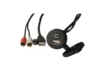 Fusion MS-CBUSB35 Panel Mount 3.5mm and USB Au-In Jack