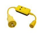Hubbell HBL105GF 15A Female To 30A Male W/GFCI Protection