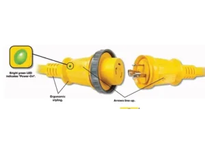 Hubbell HBL61CM03LED 30 Amp 25ft Cordset With LED
