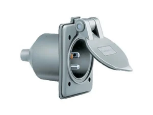 Hubbell HBL61CM64 15 Amp 125v 2 Pole 3 Wire Gray Outlet