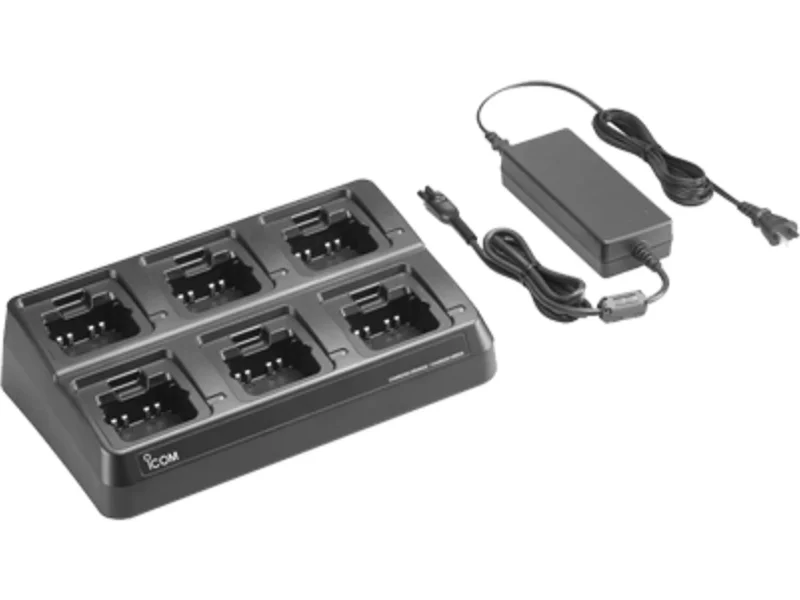 Icom 6-Gang Charger with USA AC Adapter