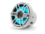JL Audio M6 8in Subwoofer with White Sport Grille Infinite Baffle, RGB LED