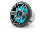 JL Audio M6 8in Subwoofer with Titanium Sport Grille Infinite Baffle,  RGB LED