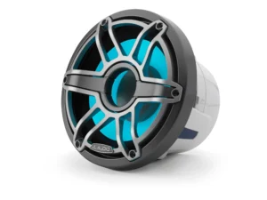 JL Audio M6 8in Subwoofer with Titanium Sport Grille Infinite Baffle,  RGB LED