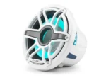 JL Audio M6 10in Subwoofer with White Sport Grille Infinite Baffle, RGB LED