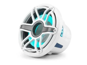 JL Audio M6 10in Subwoofer with White Sport Grille Infinite Baffle, RGB LED