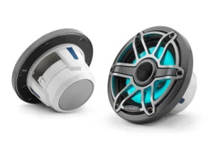 JL Audio M6 6.5in Coaxial Speakers Titanium Sport Grille with RGB LED