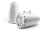 JL Audio M3 7.7in Enclosed Tower Speakers White Classic Grille