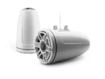 JL Audio M6 8.8in Enclosed Tower Speakers White Sport Grill