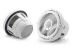 JL Audio M6 8.8in Coaxial Speakers White Classic Grille
