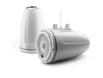 JL Audio M6 7.7in Enclosed Tower Speakers White Classic Grille
