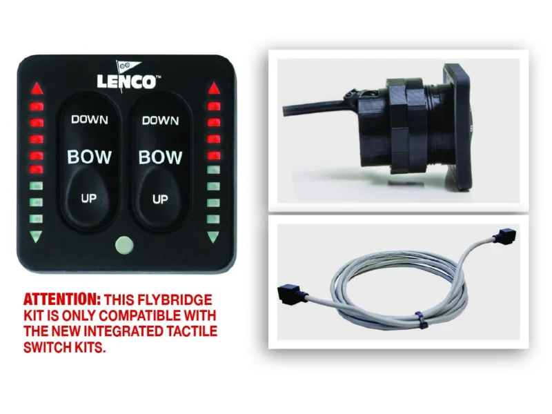 Lenco LED Flybridge Key Pad With 20ft Shielded Harness For Use with 15169-001